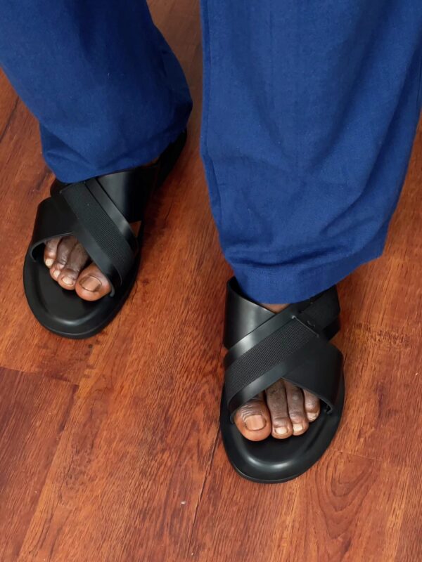 Cross Leather Slippers | Premium Comfort and Luxury for Men