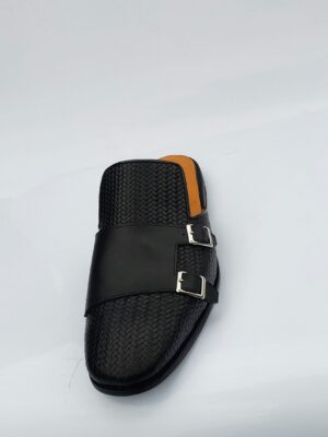 BLVCK D STRAP MULES – Handmade Minimalist Leather Mules for the Bold