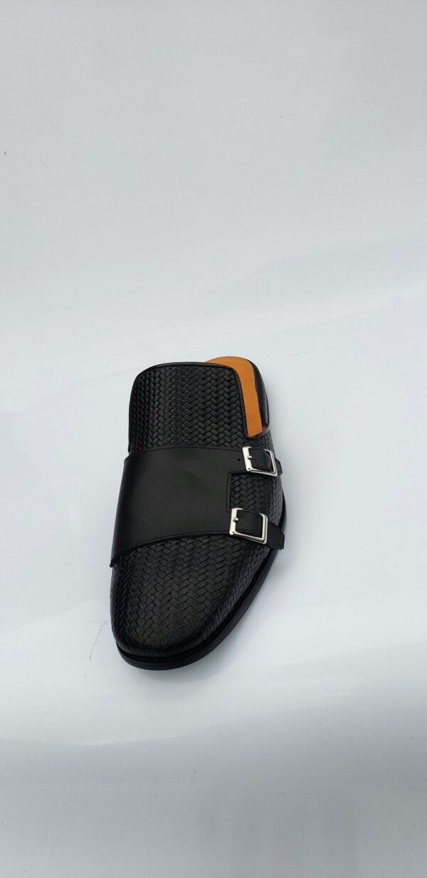 BLVCK D STRAP MULES – Handmade Minimalist Leather Mules for the Bold