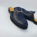 NAJU Embossed Crocs Leather Mules – Handmade Nigerian Luxury Footwear