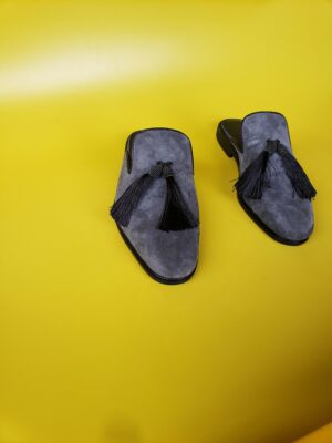 Tassle-suede-mules