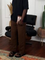 Chunky Sole Leather Slippers | Black, Brown & Navy Blue