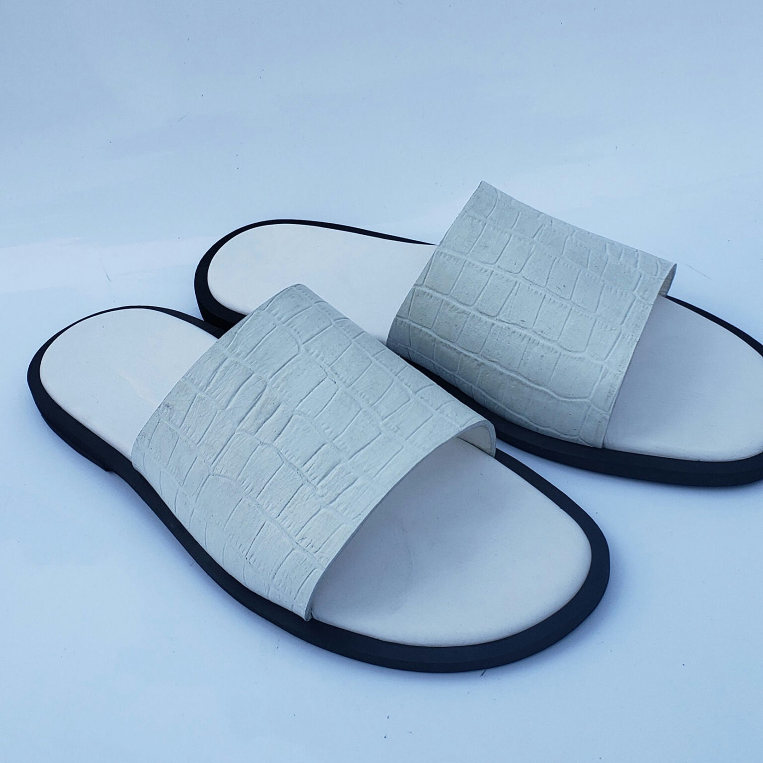 WHITE-CROCS-LEATHER-SLIPPERS