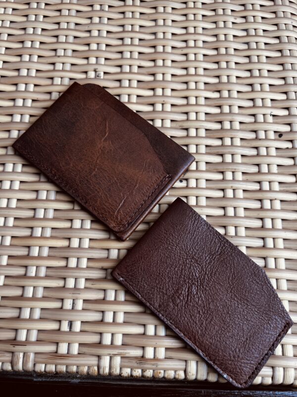 Slim Handmade Leather Cardholder – Minimalist Wallet for Men | Nuel