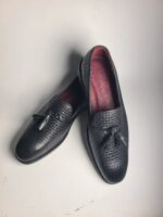 Black Embossed Leather Loafers – Textured Luxury for the Modern Gentleman