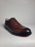 Two-Toned Brown Oxford Shoes – Classic Elegance, African Craftsmanship