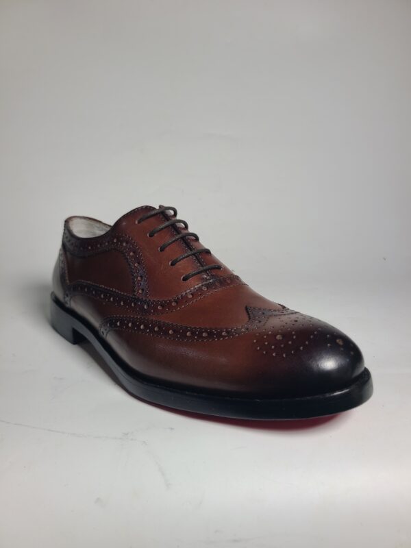 Two-Toned Brown Oxford Shoes – Classic Elegance, African Craftsmanship