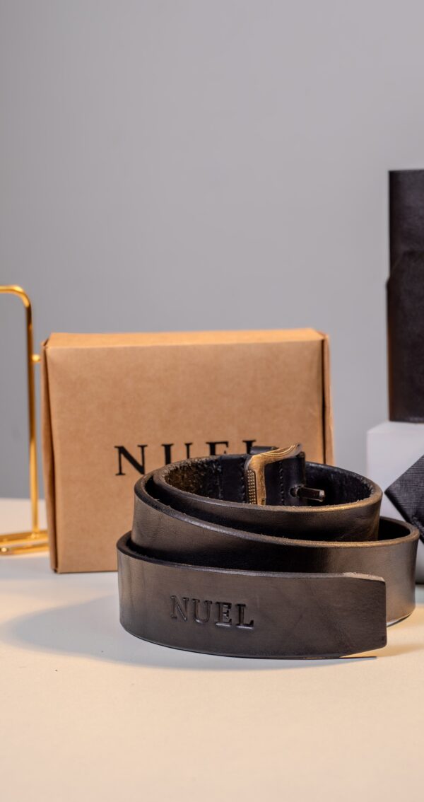 Black Men's Belt | Handmade Premium Leather