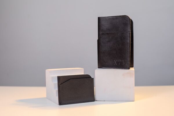 Leather Passport Holder | Black Cover