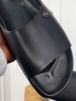 Birkenstock-Style Leather Slippers
