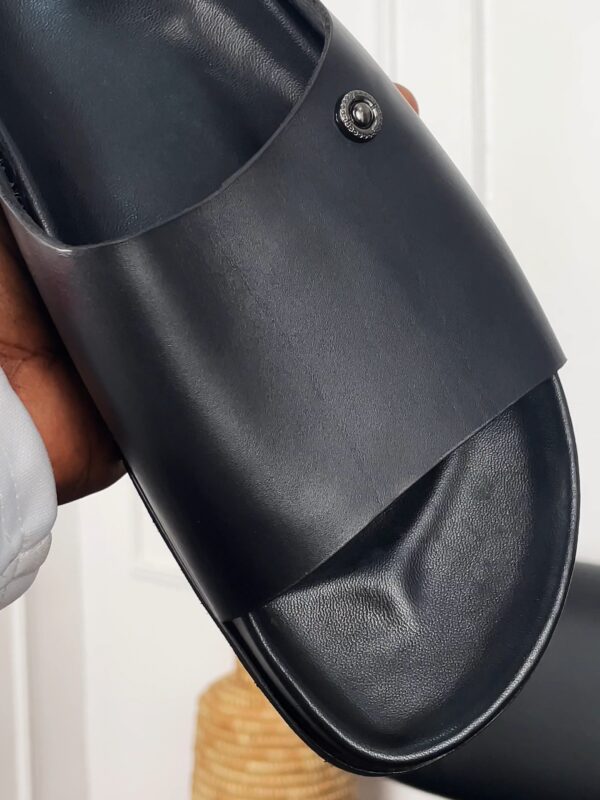 Birkenstock-Style Leather Slippers