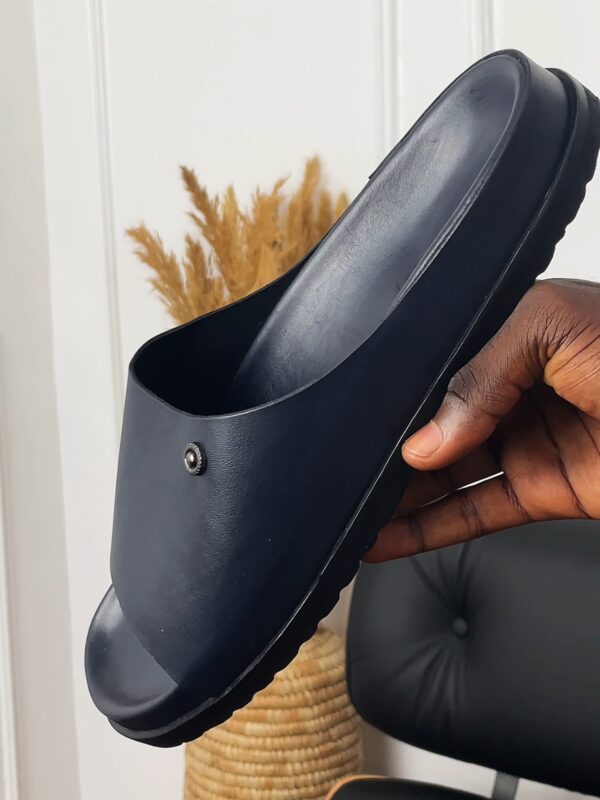 Birkenstock-Style Leather Slippers