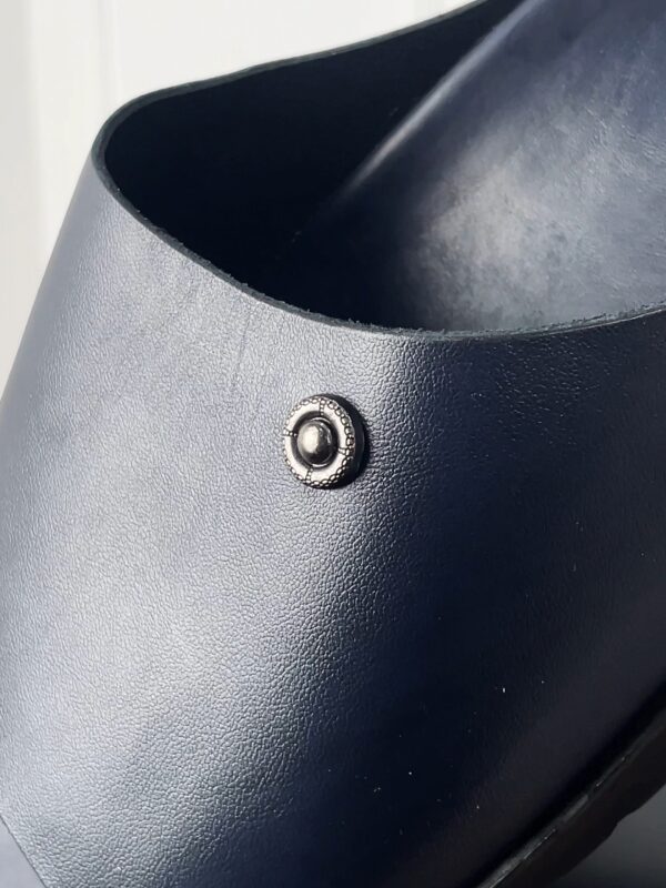 Birkenstock-Style Leather Slippers