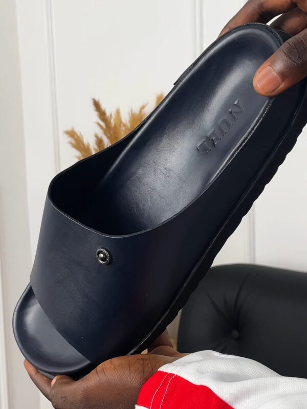 Birkenstock-Style Leather Slippers