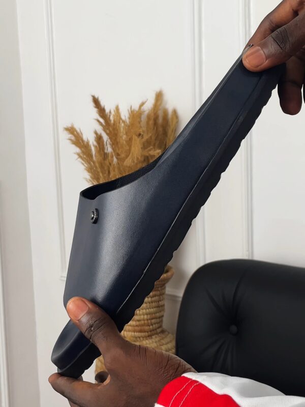 Birkenstock-Style Leather Slippers