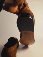 Brown Suede Horse bit Loafers | Nuel's Men Shoe