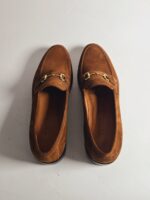 Brown Suede Horse bit Loafers | Nuel's Men Shoe