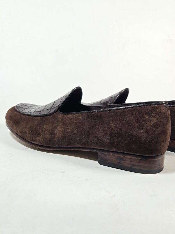 Suede-croc-top Loafers | Nuel’s Men Shoe