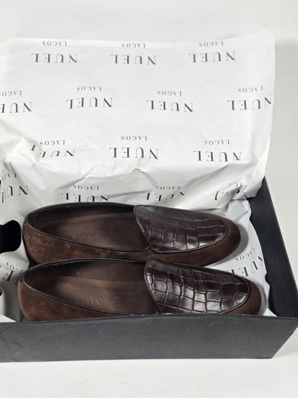 Suede-croc-top Loafers | Nuel’s Men Shoe