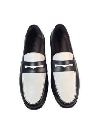 NUEL Two-Tone Penny Loafers